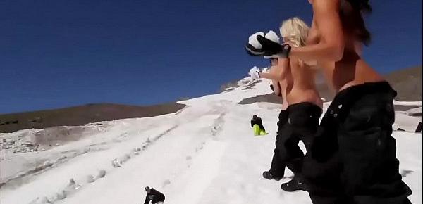  Playboy babes nude surfing and snowboarding